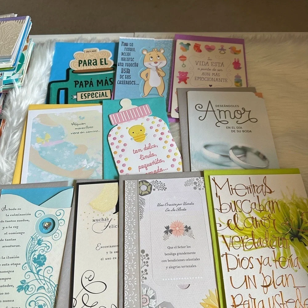🩵5/$8 Spanish Assorted Greeting Cards Set for Special Occasions